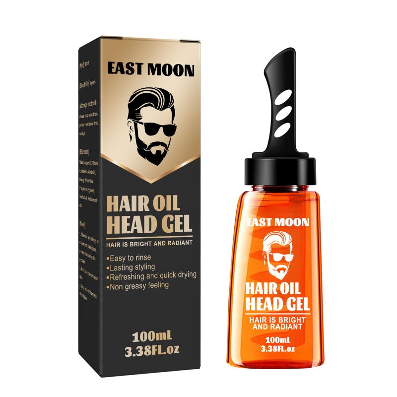 Men's hair wax comb, retro slicked-back hairstyle styling comb, one comb for styling, moisturizing and long-lasting hold.